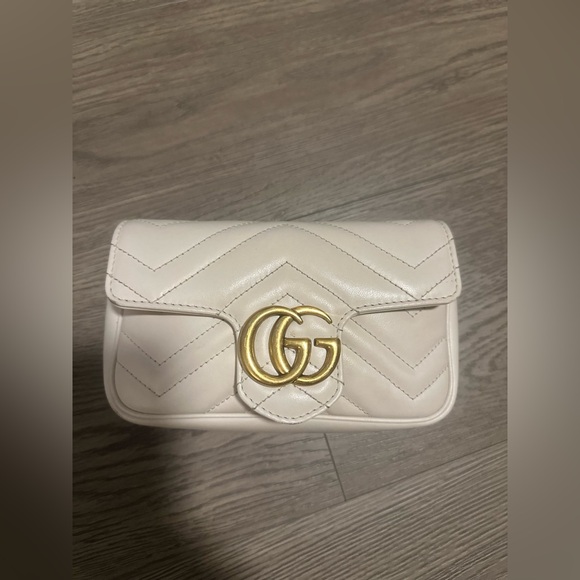 Marmont supermini in cream leather - Picture 4 of 16